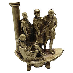 Standing Way of the Cross, 14 bronze stations, h 7 cm