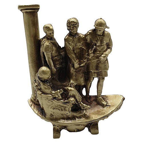 Standing Way of the Cross, 14 bronze stations, h 7 cm 1