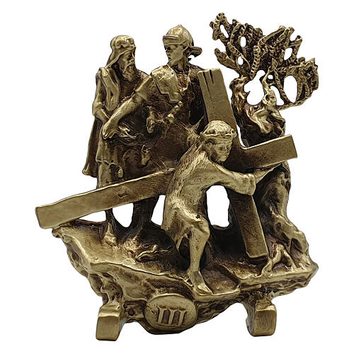 Standing Way of the Cross, 14 bronze stations, h 7 cm 3