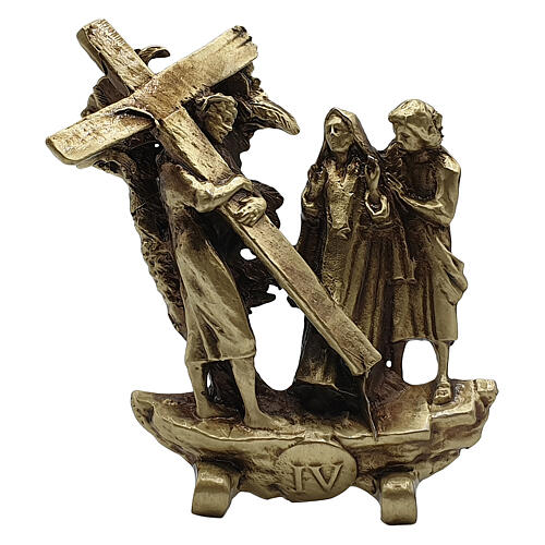 Standing Way of the Cross, 14 bronze stations, h 7 cm 4