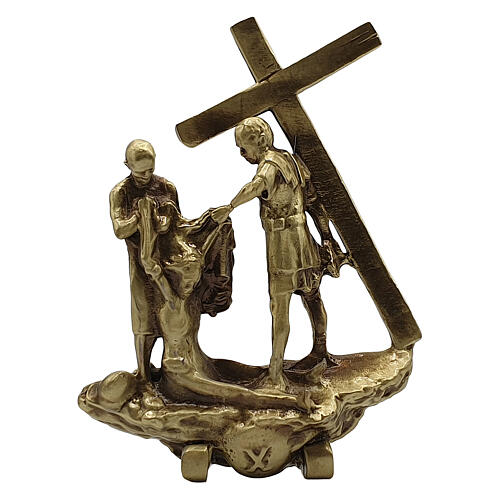 Standing Way of the Cross, 14 bronze stations, h 7 cm 10