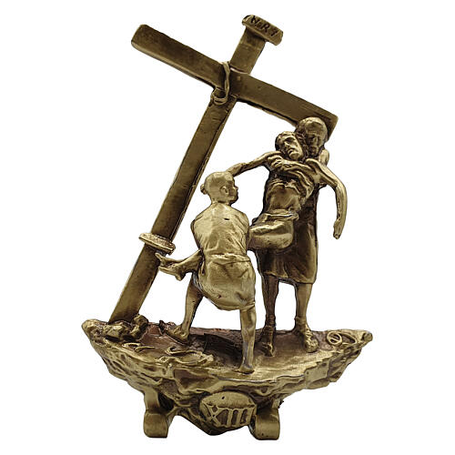Standing Way of the Cross, 14 bronze stations, h 7 cm 13