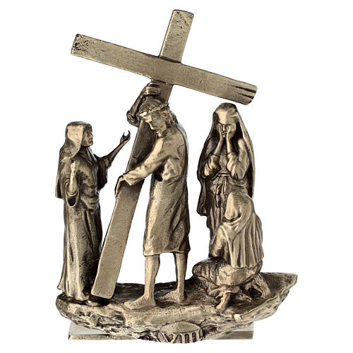 Standing Way of the Cross, 14 bronze stations, h 7 cm 9