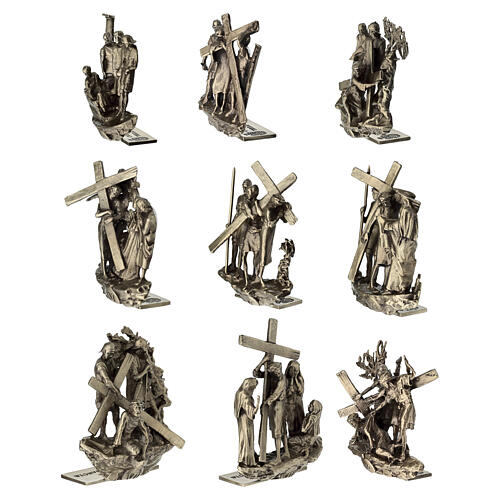 Standing Way of the Cross, 14 bronze stations, h 7 cm 20