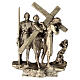 Standing Way of the Cross, 14 bronze stations, h 7 cm s6