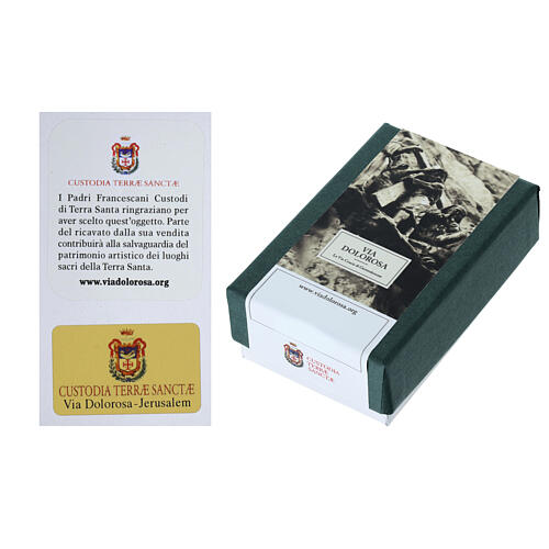 14 Stazioni Via Crucis bronzo piedino Via Dolorosa h 7 cm 23