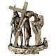 14 Stazioni Via Crucis bronzo piedino Via Dolorosa h 7 cm s7