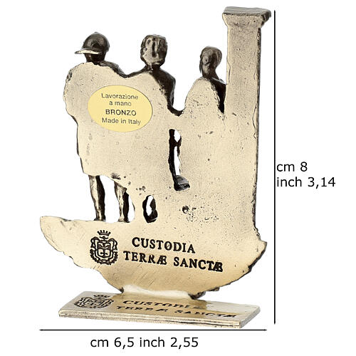 14 Stacji Drogi Krzyżowej brąz nóżki Via Dolorosa wys. 7 cm 2