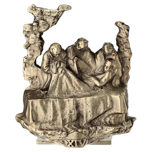 14 Stacji Drogi Krzyżowej brąz nóżki Via Dolorosa wys. 7 cm 18