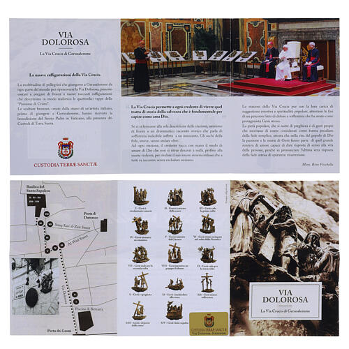 14 Stacji Drogi Krzyżowej brąz nóżki Via Dolorosa wys. 7 cm 24