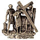 14 Stacji Drogi Krzyżowej brąz nóżki Via Dolorosa wys. 7 cm s3