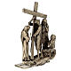 14 Stacji Drogi Krzyżowej brąz nóżki Via Dolorosa wys. 7 cm s10
