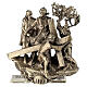 Via Sacra bronze 14 estações de mesa Via Dolorosa h 7 cm s4
