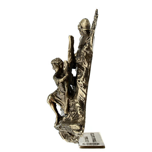 Standing Way of the Cross, 14 bronze stations, h 14 cm 5