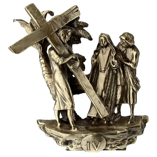 Standing Way of the Cross, 14 bronze stations, h 14 cm 6
