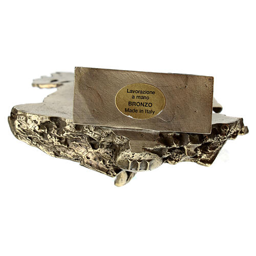 Vía Crucis bronce 14 estaciones pie Vía Dolorosa 14 cm 19