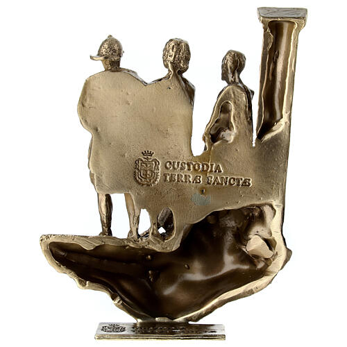 Vía Crucis bronce 14 estaciones pie Vía Dolorosa 14 cm 20
