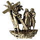 Vía Crucis bronce 14 estaciones pie Vía Dolorosa 14 cm s6