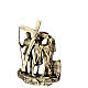 Vía Crucis bronce 14 estaciones pie Vía Dolorosa 14 cm s9