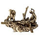 Vía Crucis bronce 14 estaciones pie Vía Dolorosa 14 cm s14