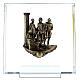 14 Estaciones bronce Vía Crucis muerte Cristo plexiglás Vía Dolorosa 14 cm s1