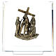 14 Estaciones bronce Vía Crucis muerte Cristo plexiglás Vía Dolorosa 14 cm s9