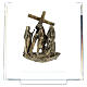 14 Stazioni bronzo Via Crucis morte Cristo plexiglas Via Dolorosa 14 cm s9