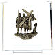 14 Bronze Stations Via Crucis Christ death plexiglas Via Dolorosa 14 cm s6