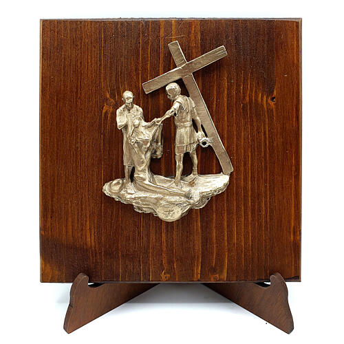 Vía Dolorosa 14 estaciones crucifixión de Cristo Vía Crucis 14 cm bronce 10