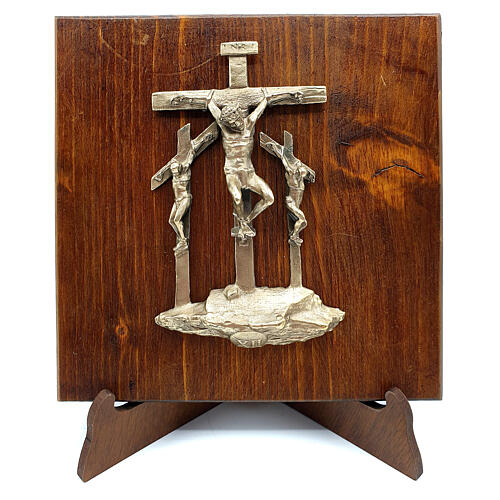 Via Dolorosa 14 stazioni crocifissione Cristo Via Crucis 14 cm bronzo 12