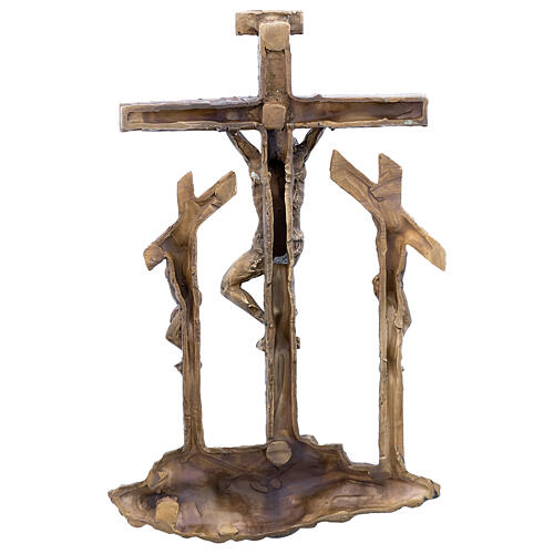 Wall Way of the Cross, 14 bronze stations, h 26 cm 4