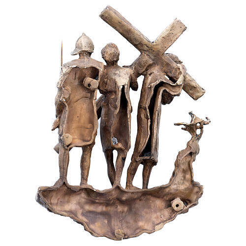 14 Stazioni Via Dolorosa bronzo sofferenza Gesù 26 cm appendibile Via Crucis 3
