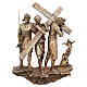 14 Stations Via Dolorosa bronze suffering Jesus 26 cm hanging Via Crucis s1