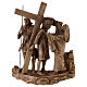 Bronze Way of the Cross, 14 wall stations, h 34 cm s10