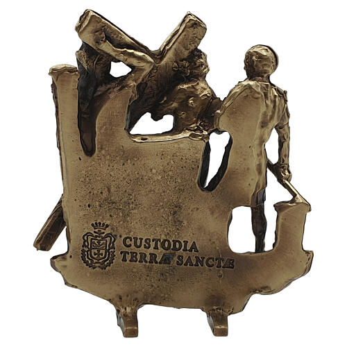 Vía Crucis 14 estaciones bronce colgables muerte Cristo Vía Dolorosa 34 cm 4
