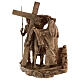 Via Crucis 14 stazioni bronzo appendibili morte Cristo Via Dolorosa 34 cm s11