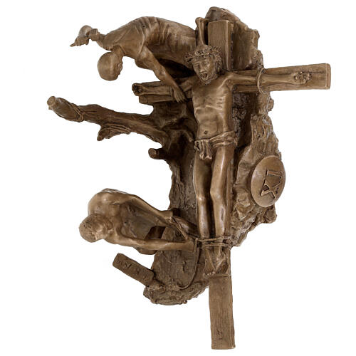 14 bronze stations of the cross hanging Christ death Via Dolorosa 34 cm 18