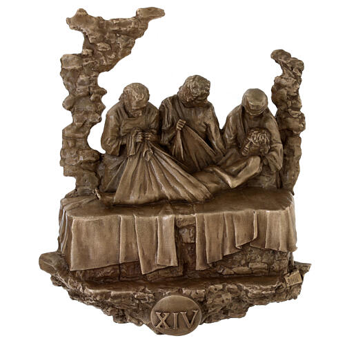 14 bronze stations of the cross hanging Christ death Via Dolorosa 34 cm 21