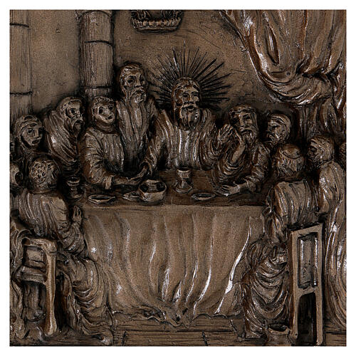 Via Crucis Doré 14 stazioni resina bronzata 20x15 2