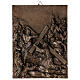 Via Sacra "Doré" 14 estasões resina efeito bronze 20x15 cm s9