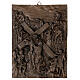Via Sacra "Doré" 14 estasões resina efeito bronze 20x15 cm s10