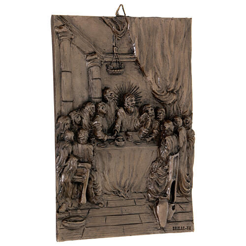 Stations of the Cross 14 plaques bronzed resin 20x15 cm 3