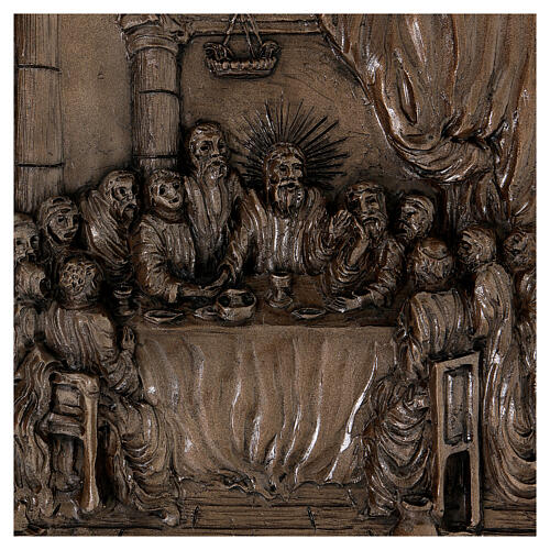 Via Crucis Doré resina bronzata 14 stazioni 30x40 2