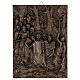 Stations of the Cross in bronzed resin, 14 stations 30x40 cm s4