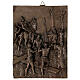 Stations of the Cross in bronzed resin, 14 stations 30x40 cm s12