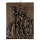 Stations of the Cross in bronzed resin, 14 stations 30x40 cm s15