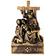 Way of the Cross Pergolino, 14 stations, marble dust with bronze finish, 14x9.5 in s14