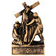 Vía Crucis Pergolino polvo de mármol bronceado 14 estaciones 35x25 s9