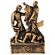 Vía Crucis Pergolino polvo de mármol bronceado 14 estaciones 35x25 s10