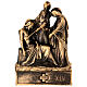 Vía Crucis Pergolino polvo de mármol bronceado 14 estaciones 35x25 s15